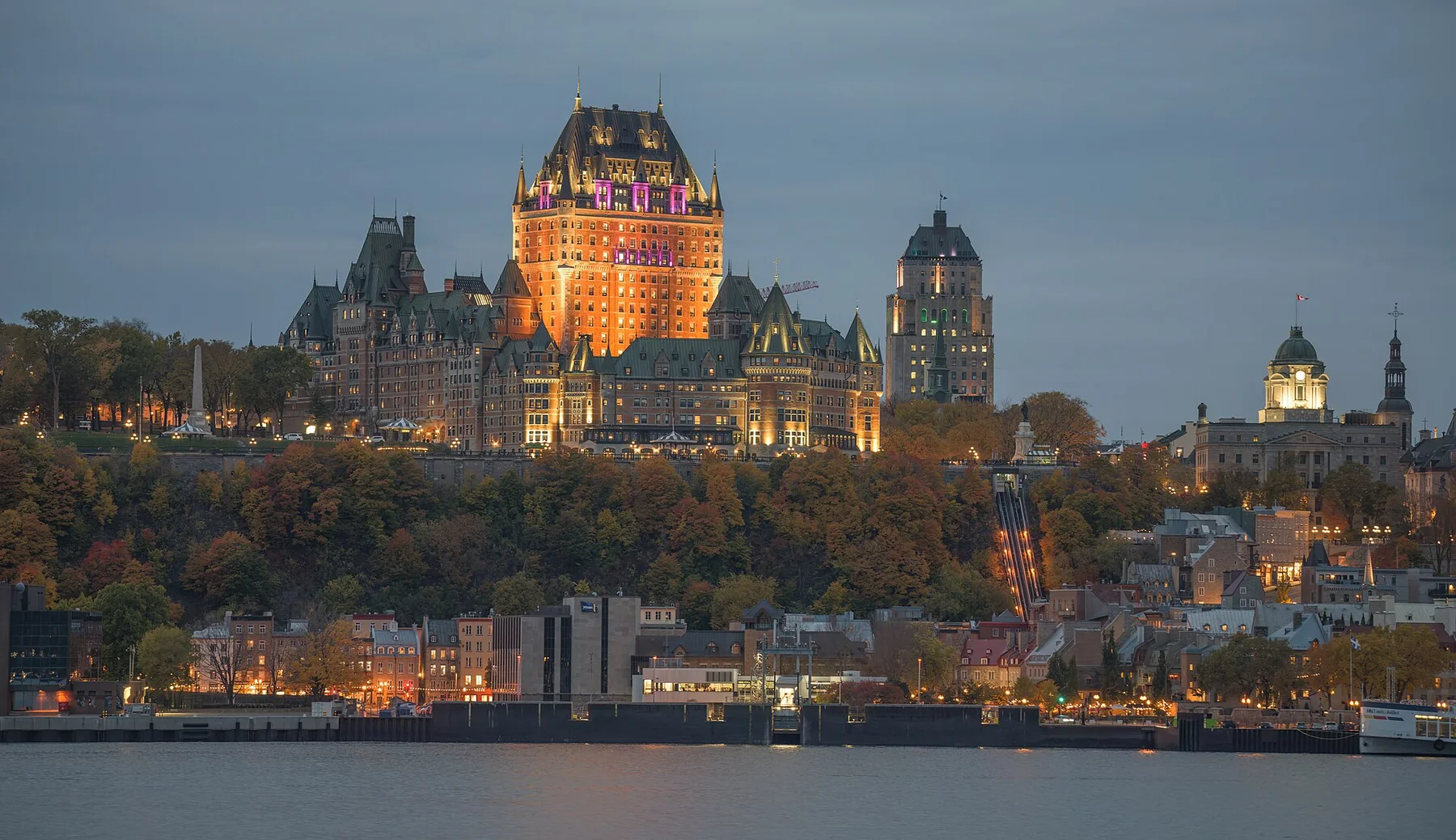 Quartier de Québec aux couleurs de l’automne